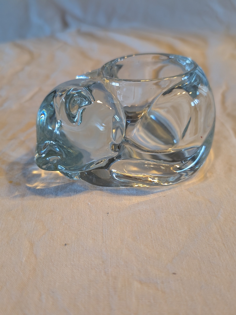 2/40$ Indiana Glass Glass cat Votive Holder